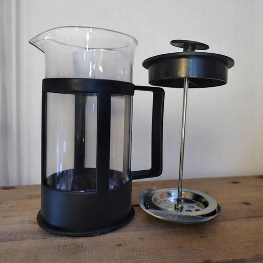 Prensa Francesa Pasta Fina — Vidrio Borosilicato y Acero Inoxidable