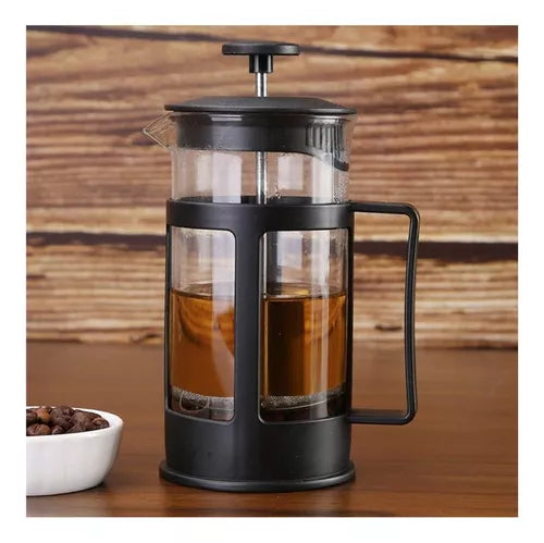 Prensa Francesa en Vidrio Borosilicato | Cafetera de Émbolo con Filtro de Acero Inoxidable