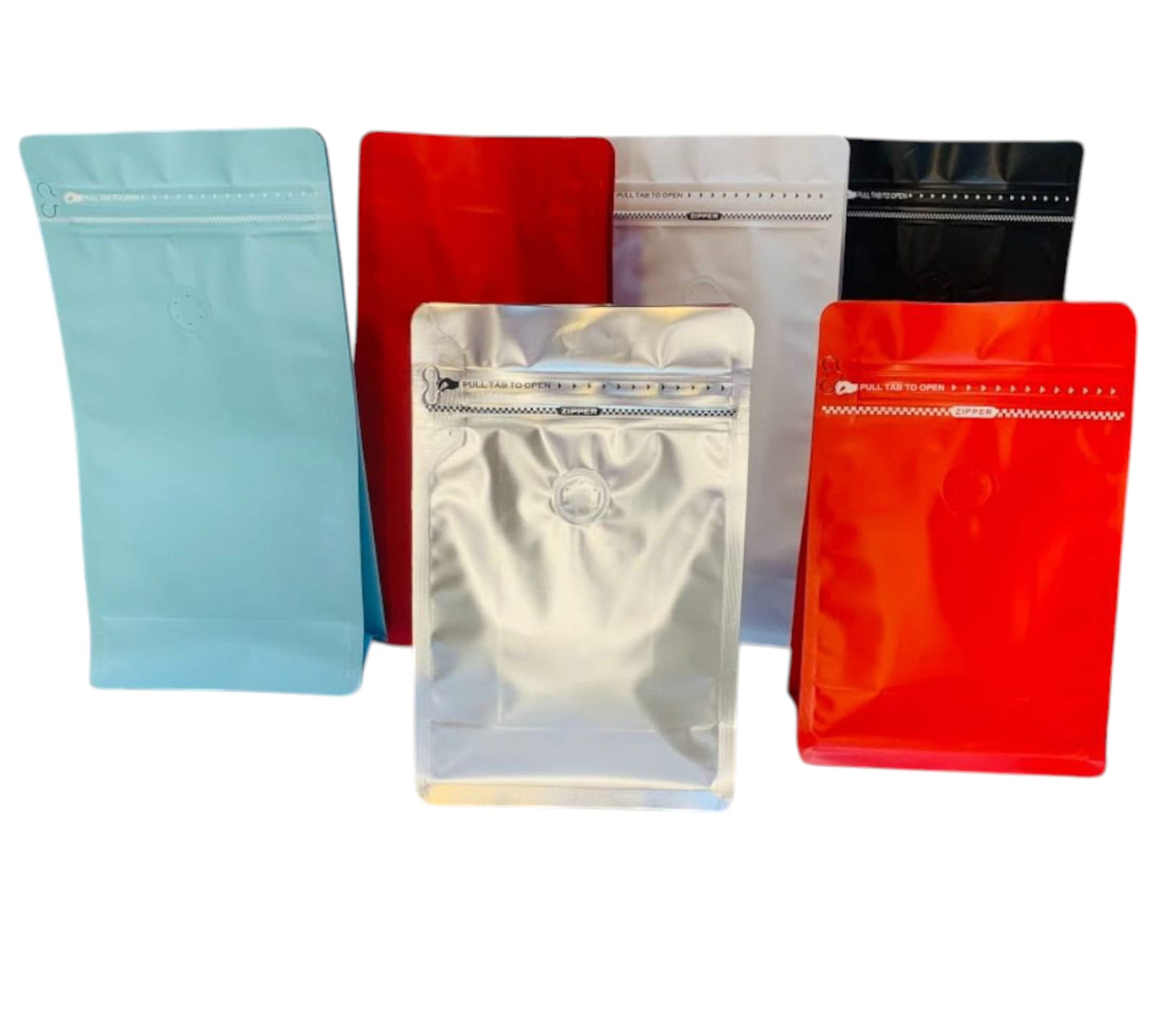 50 Bolsas para Café con cierre ZIP Y Valvula