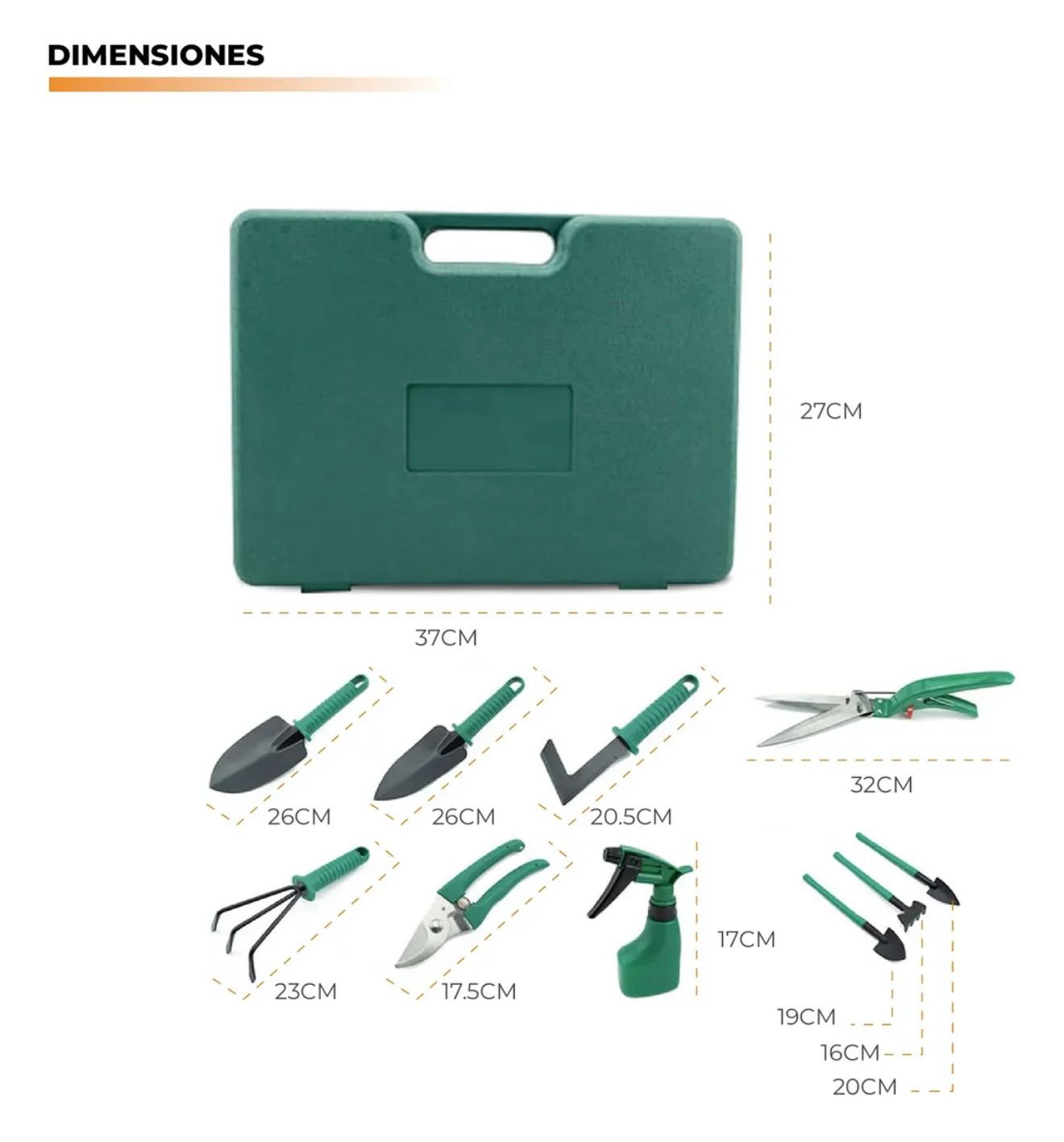 Kit Maestro de Jardinería Profesional – Set de 10 Piezas con Estuche Rígido