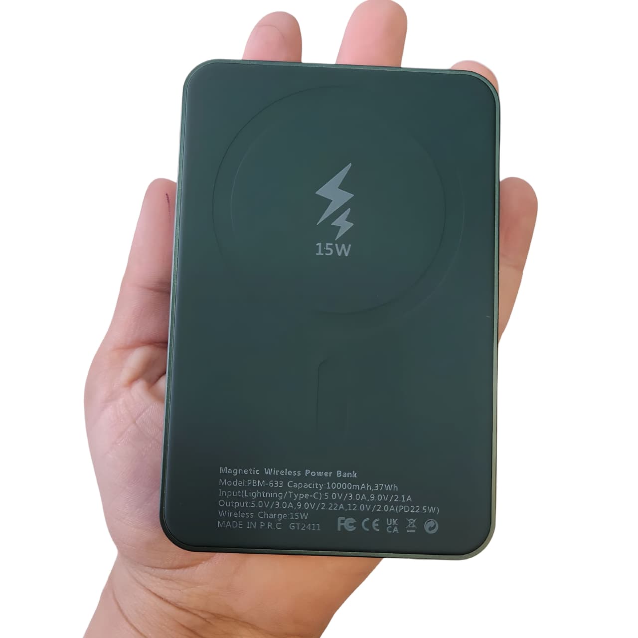 Power Bank PBM-633: Cargador Inalámbrico 22.5W y 10000 mAh