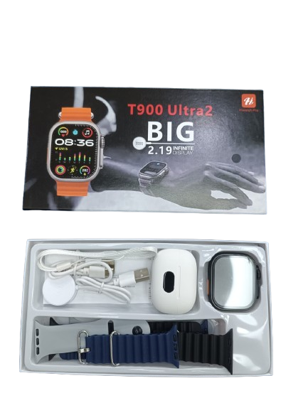Combo Smartwatch T900 Ultra 2 + Audífonos Pro 9 Inalámbricos | Reloj Inteligente con Llamadas Bluetooth + Auriculares TWS | Envío Gratis Colombia