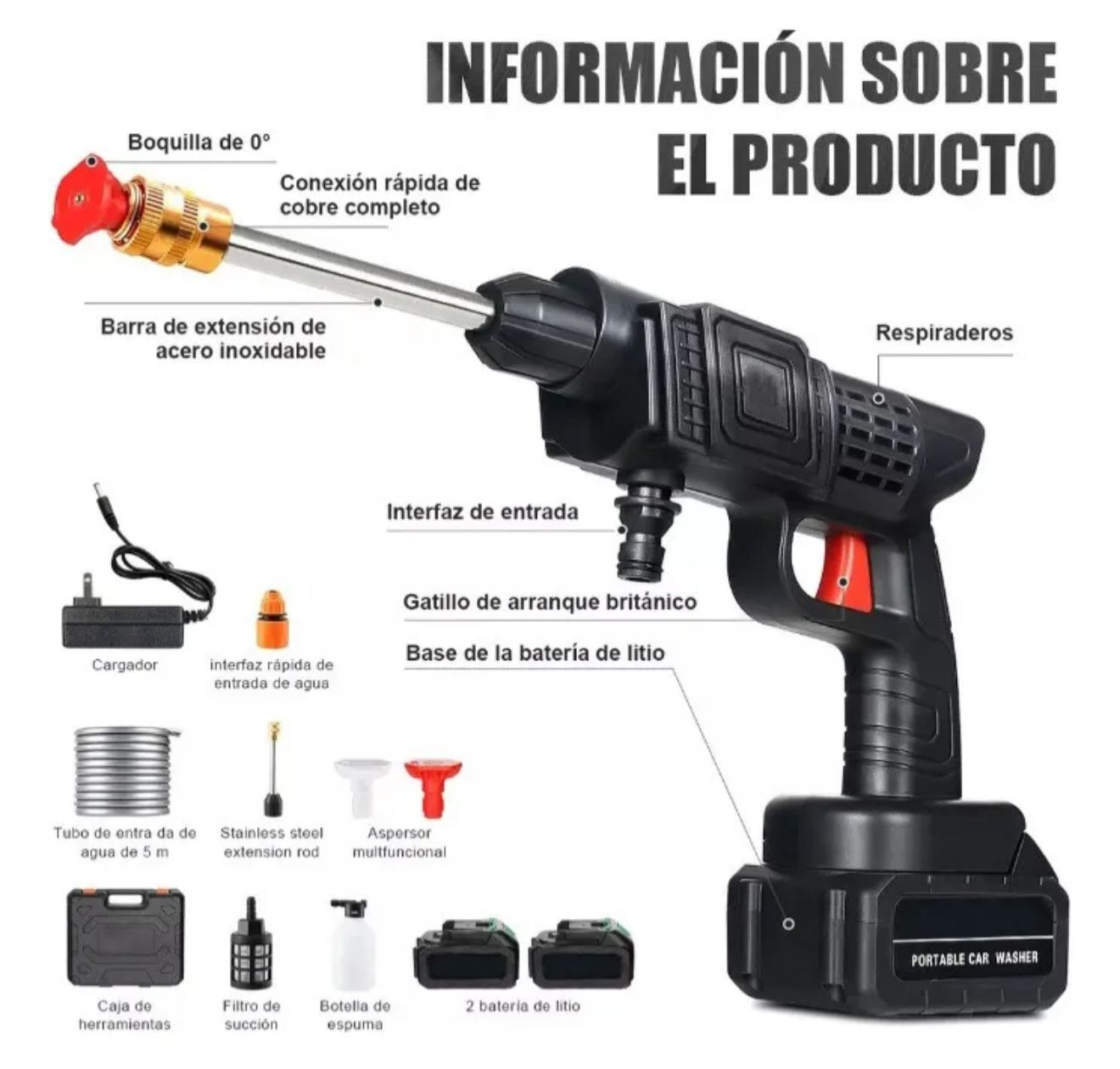 Hidrolavadora Inalámbrica Pro: Potencia y Autonomía Sin Límites