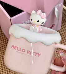 Taza de Cerámica Diseño Gatito con Tapa – Ideal para Café y Té