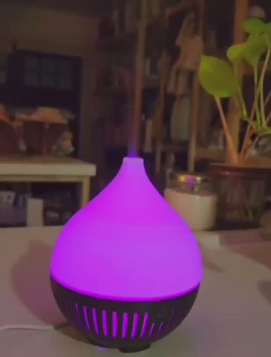 Difusor de Aroma Tipo Jarra Bicolor 95ml – Programable con Luz LED y Humidificación Silenciosa