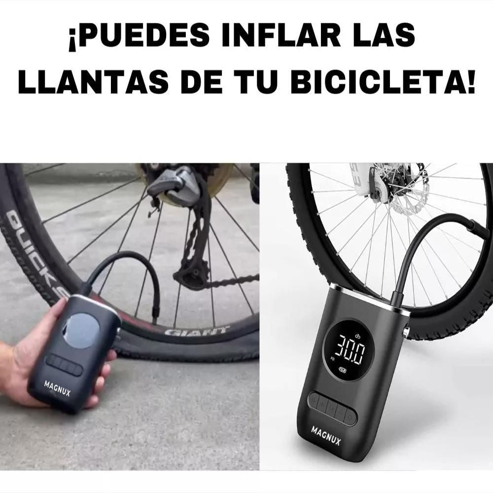 Inflador Compresor de Llantas Portátil CZK-3668 con Linterna