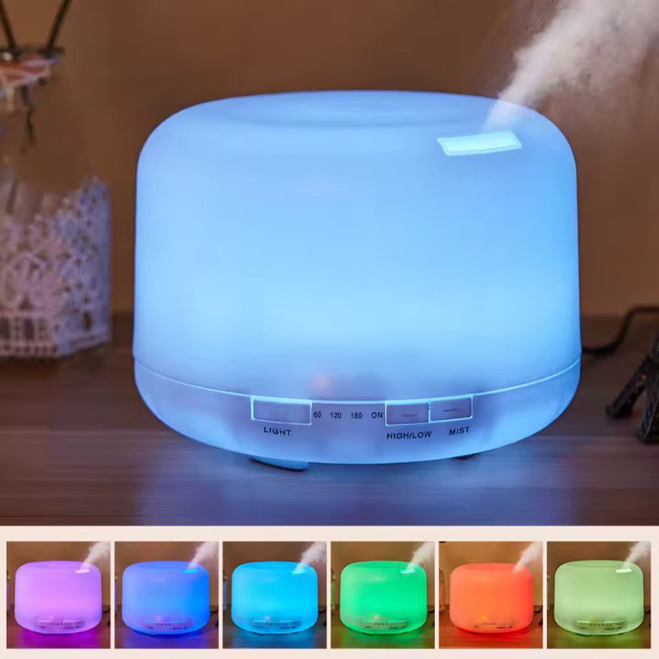 Difusor de Aroma Masmelo 500 ml – Humidificador Decorativo con Luz LED (Copia)
