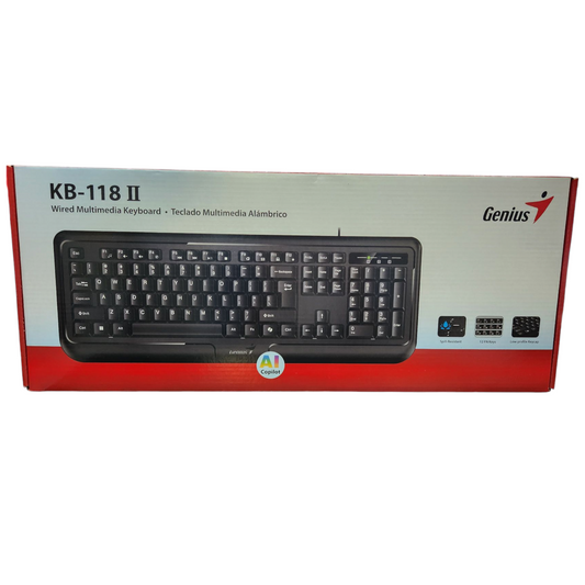 Teclado Clásico Multimedia Genius