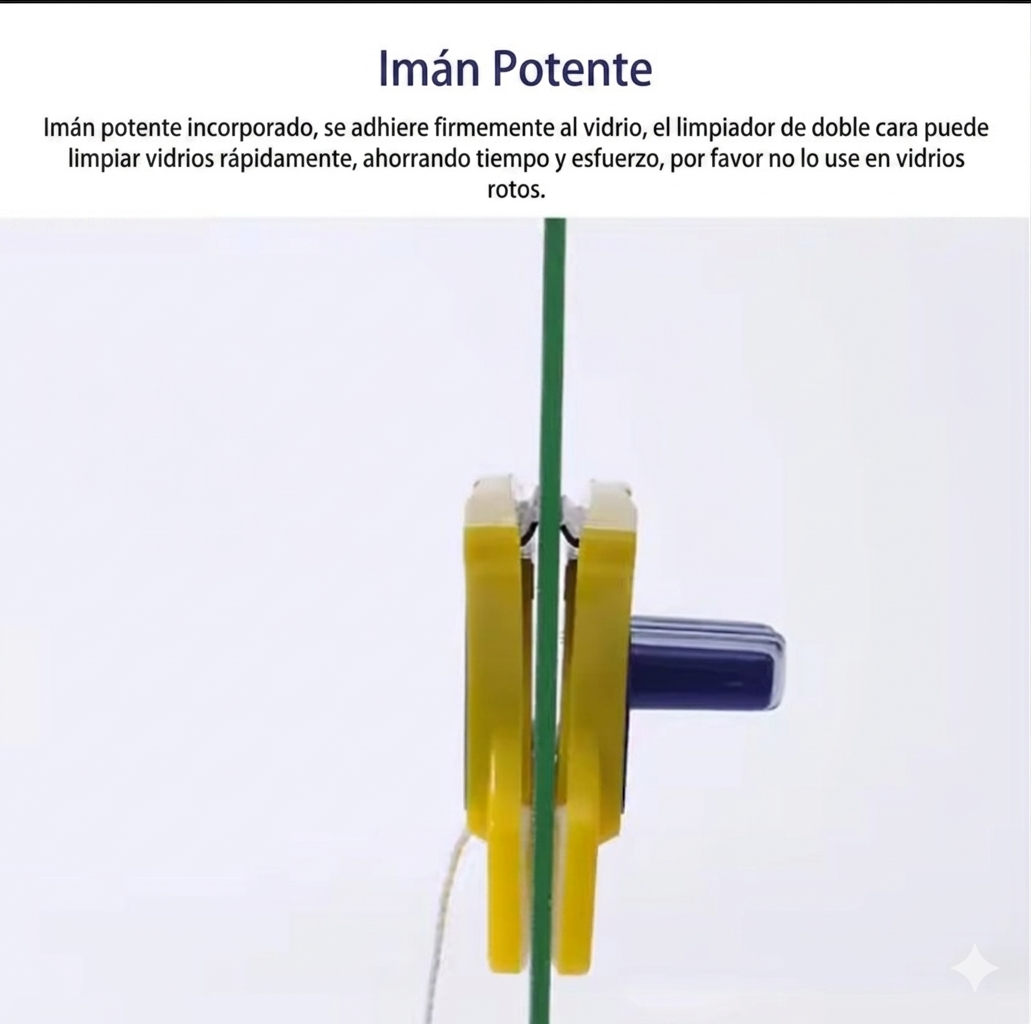 Limpiador Magnético de Ventanas Doble Cara