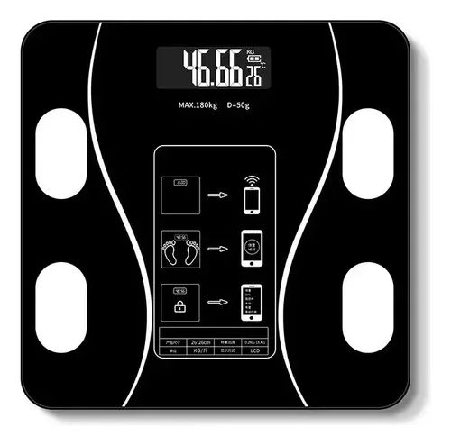 Báscula Digital Inteligente con Bluetooth y Análisis Corporal — Hasta 180 kg