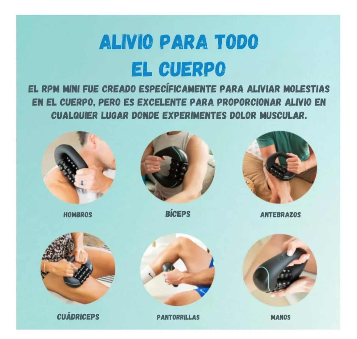 Masajeador Corporal Rodante Motorizado 3 Velocidades Recargable Antiestrés