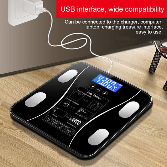 Báscula Digital Inteligente con Bluetooth y Análisis Corporal — Hasta 180 kg