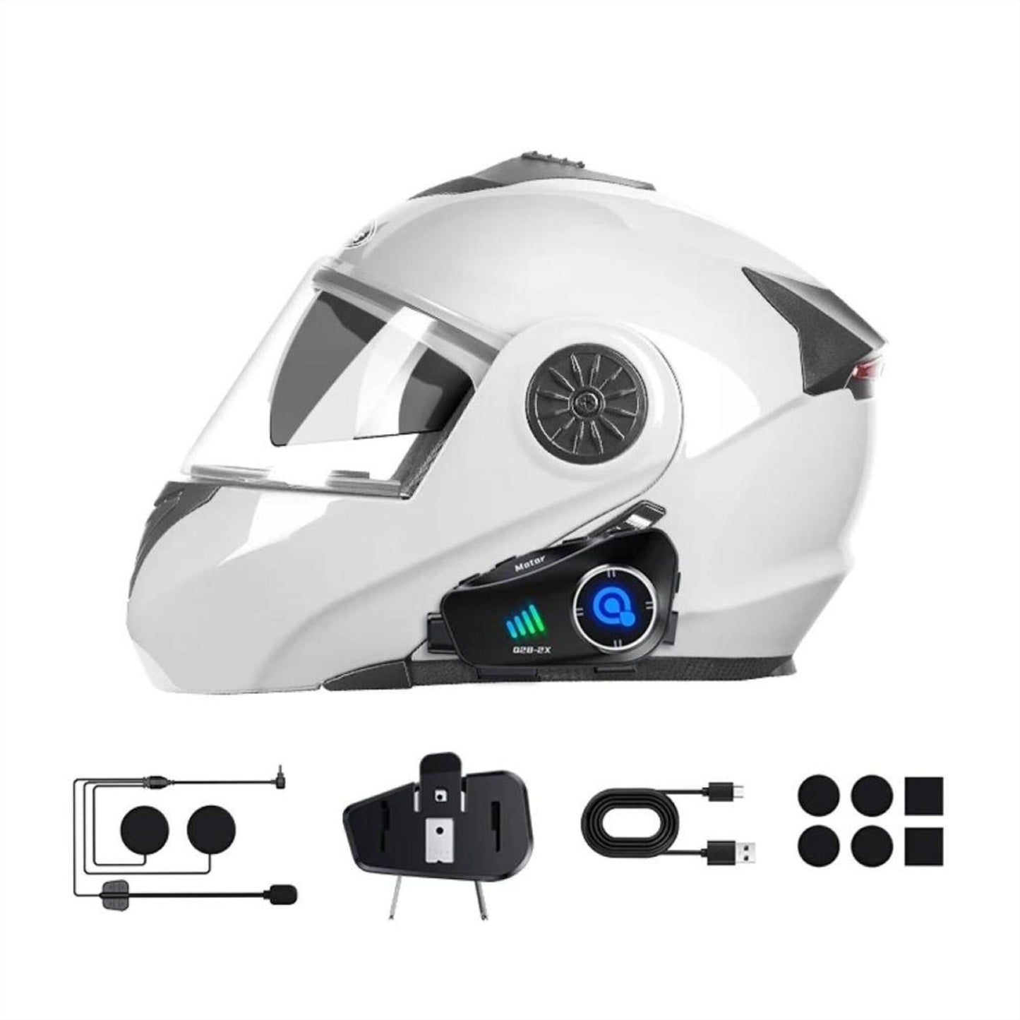Intercomunicador para moto con cámara integrada Q28-2X Bluetooth