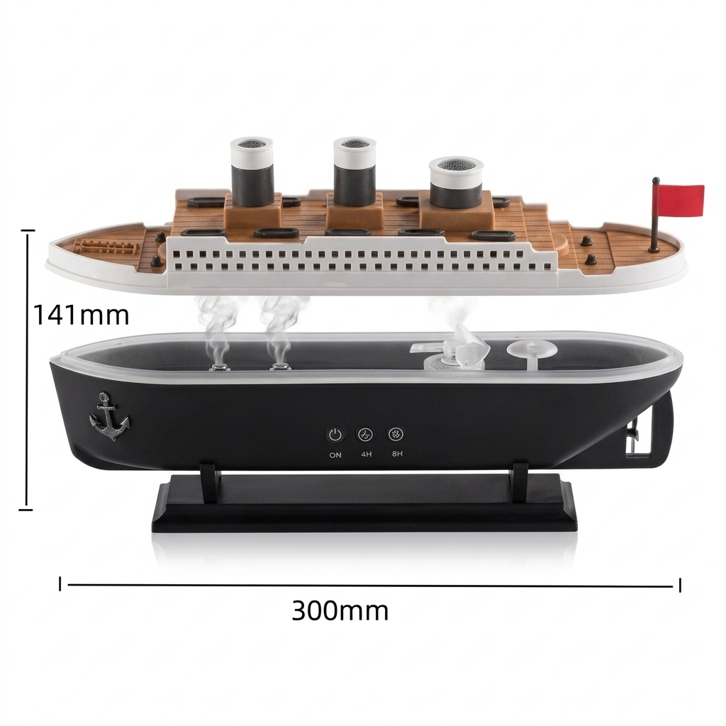 Difusor de Aromas Tipo Barco – Estilo, Relajación y Aromaterapia
