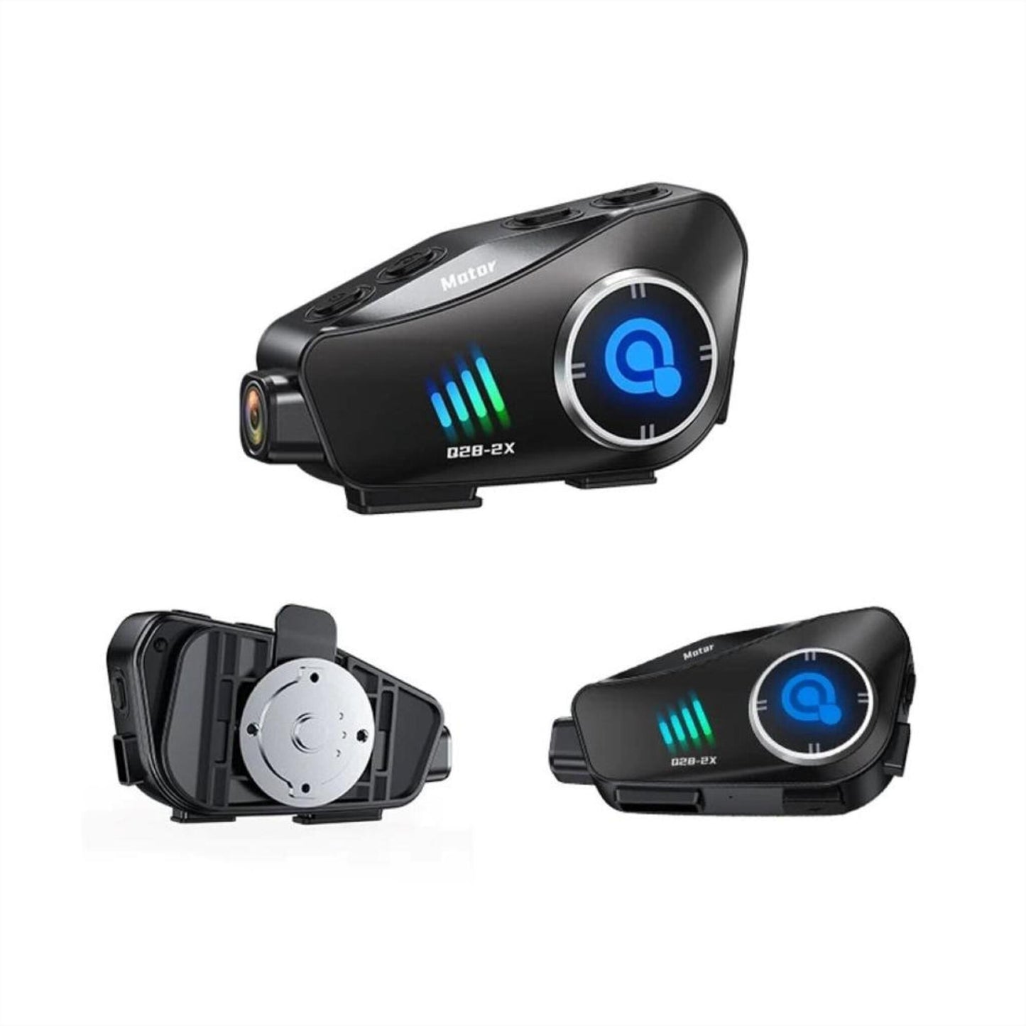 Intercomunicador para moto con cámara integrada Q28-2X Bluetooth