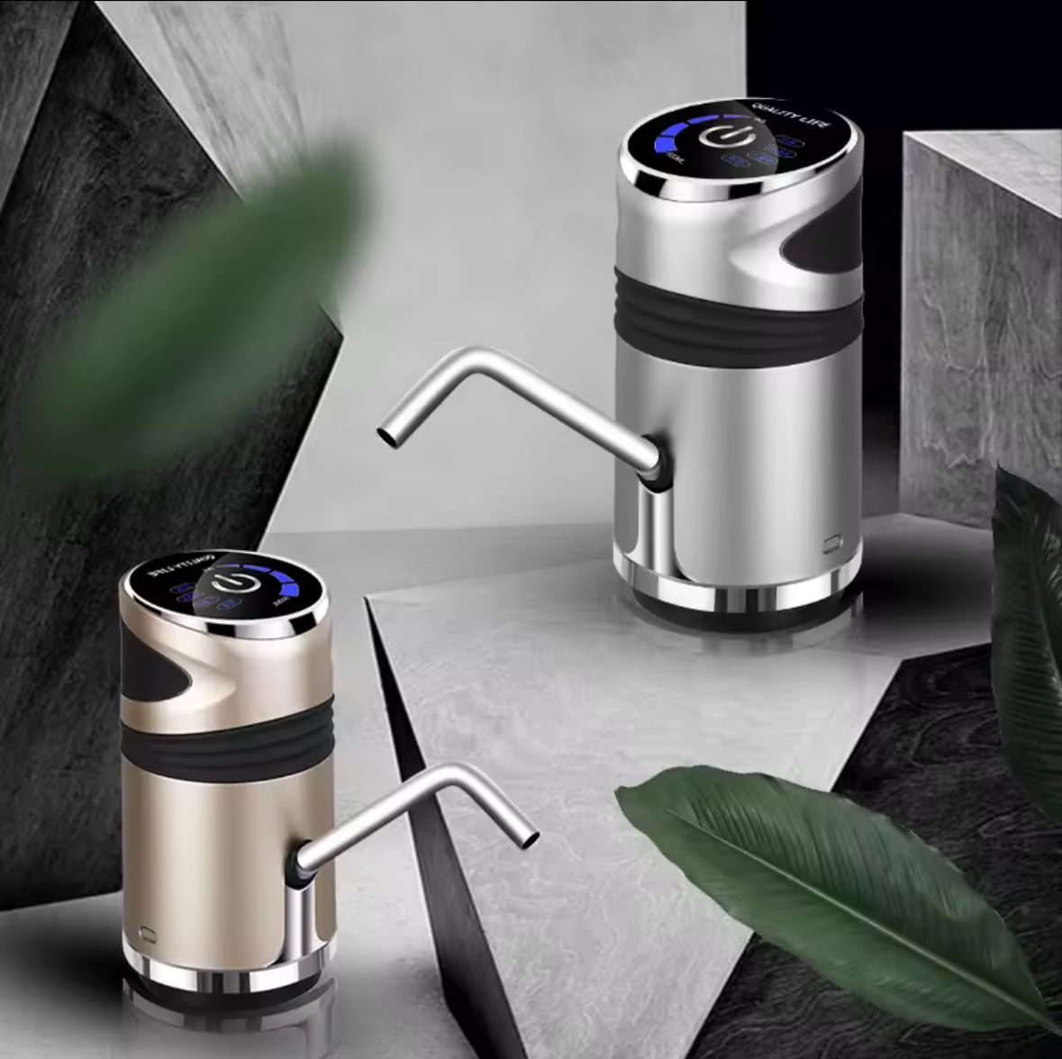 Dispensador Digital de Agua Eléctrico con Pantalla Táctil y Bloqueo Infantil – Recargable USB | Para Botellón 20L