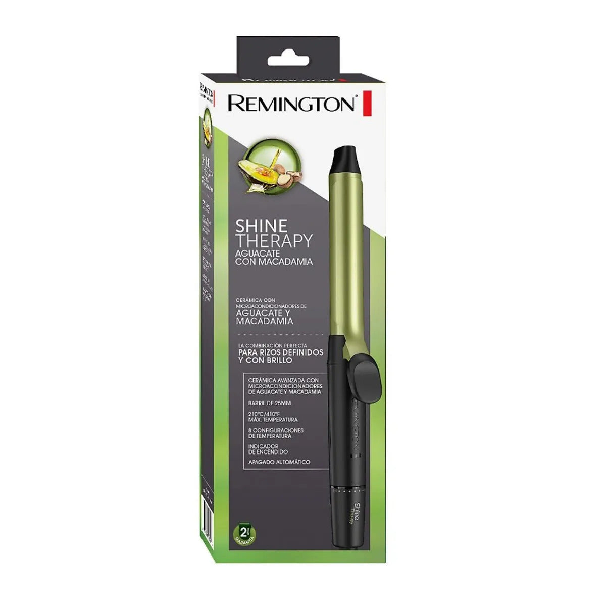 Rizadora Remington Shine Therapy Aguacate y Macadamia CI11AF Original – Barril Cerámico 25mm